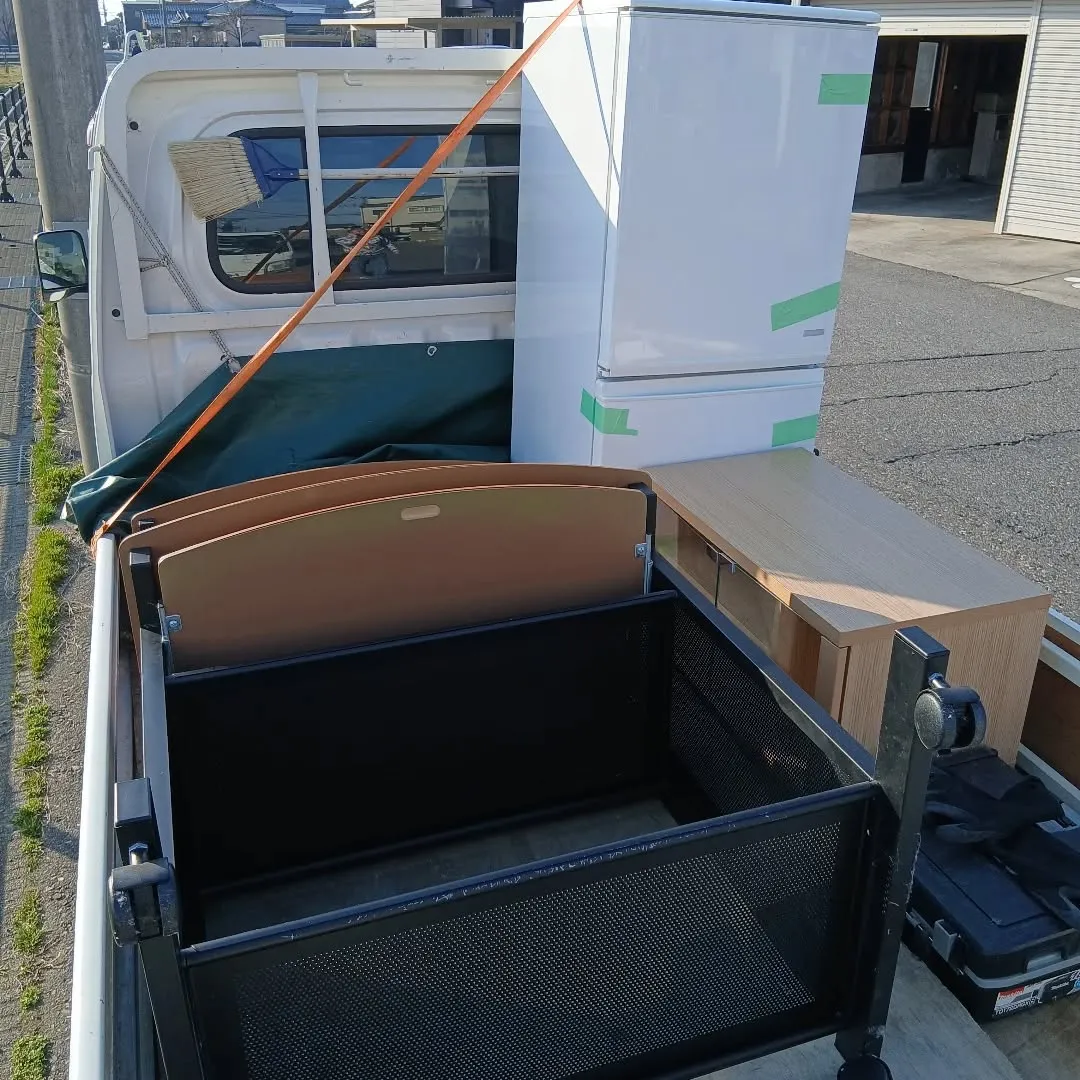 新潟市東区|引越し直前の不用品回収!冷蔵庫等、軽トラパック